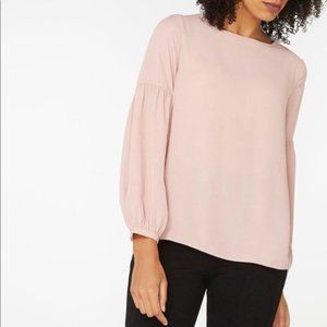 ✨NEW✨ Sheer Portofino Shirt Blouse Ruched Sleeve Small